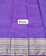 Sky Blue Pure Kanchi Pattu Saree Blouse
