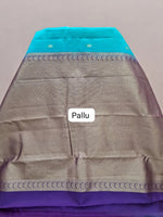 Sky Blue Pure Kanchi Pattu Saree Pallu
