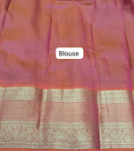 Royal Blue Pure Kanchi Pattu Saree Blouse