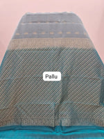 Grey Pure Kanchi Pattu Saree Pallu