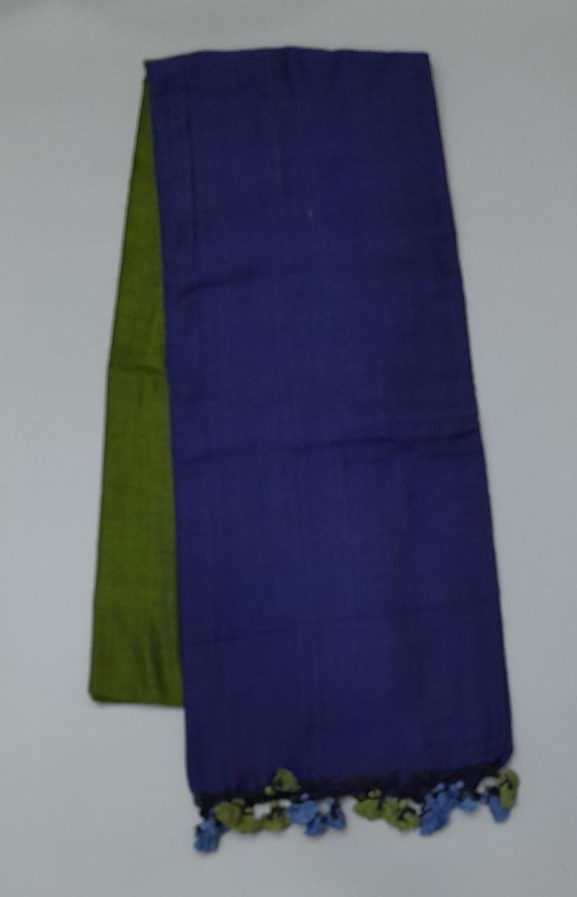 Mehandi green khadi cotton saree