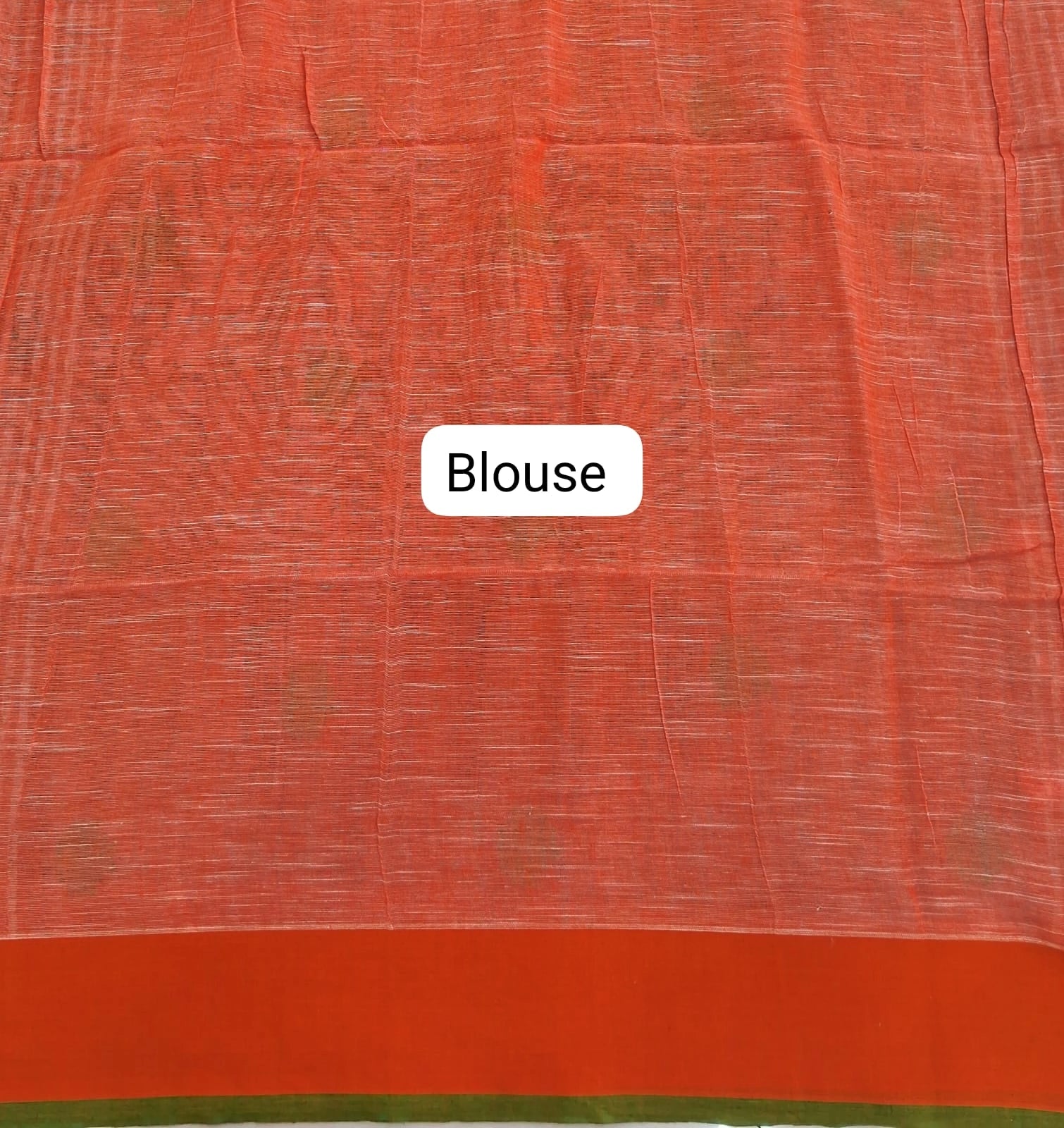 Pristine White Handwoven Khadhi Cotton Saree Blouse