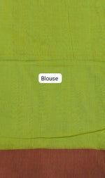 Elegant Lemon Yellow Khadhi Saree  Blouse