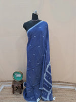 Greyish blue Khadhi Cotton Saree 