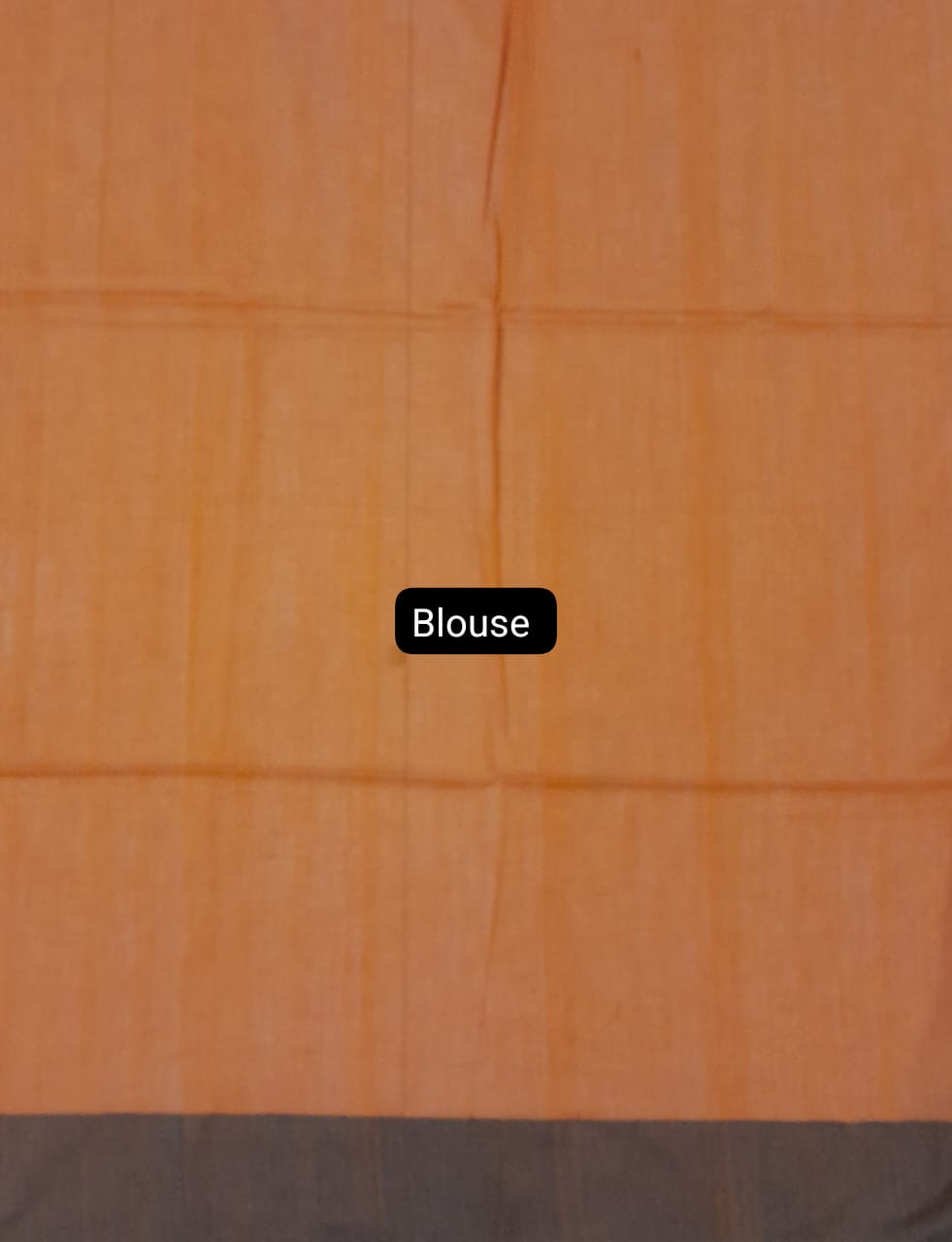 Orange Khadi Cotton Saree