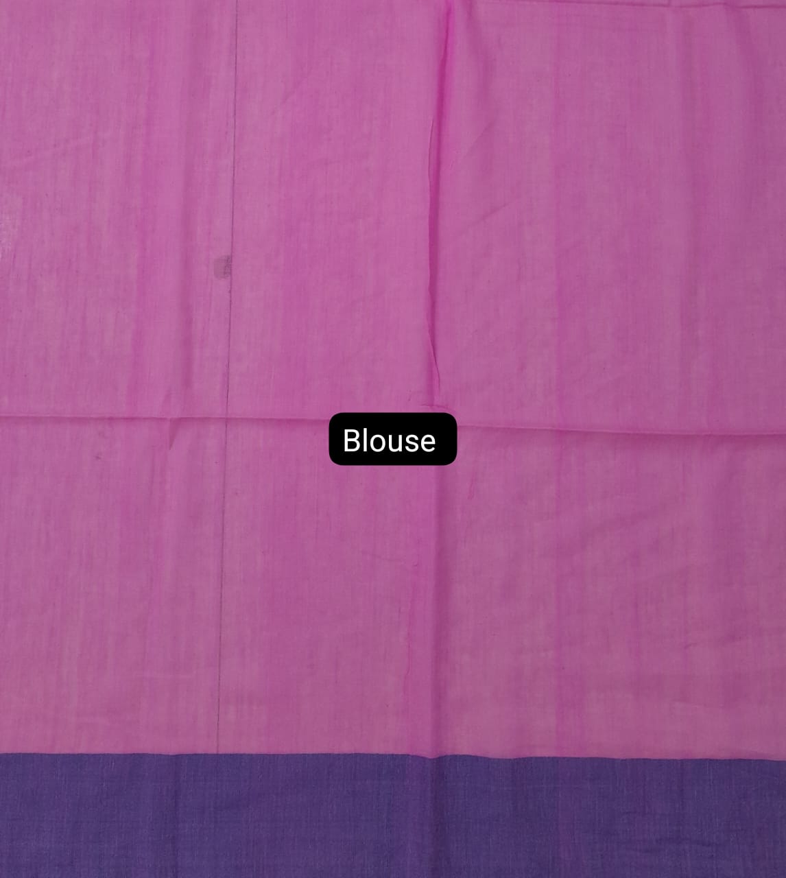 Pink Khadi Cotton Saree