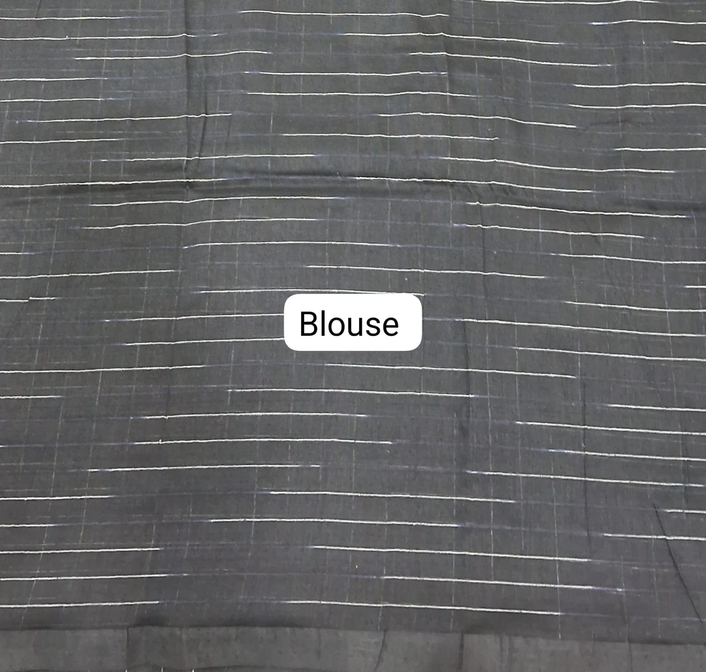 Classic Khadhi Black Weave Blouse