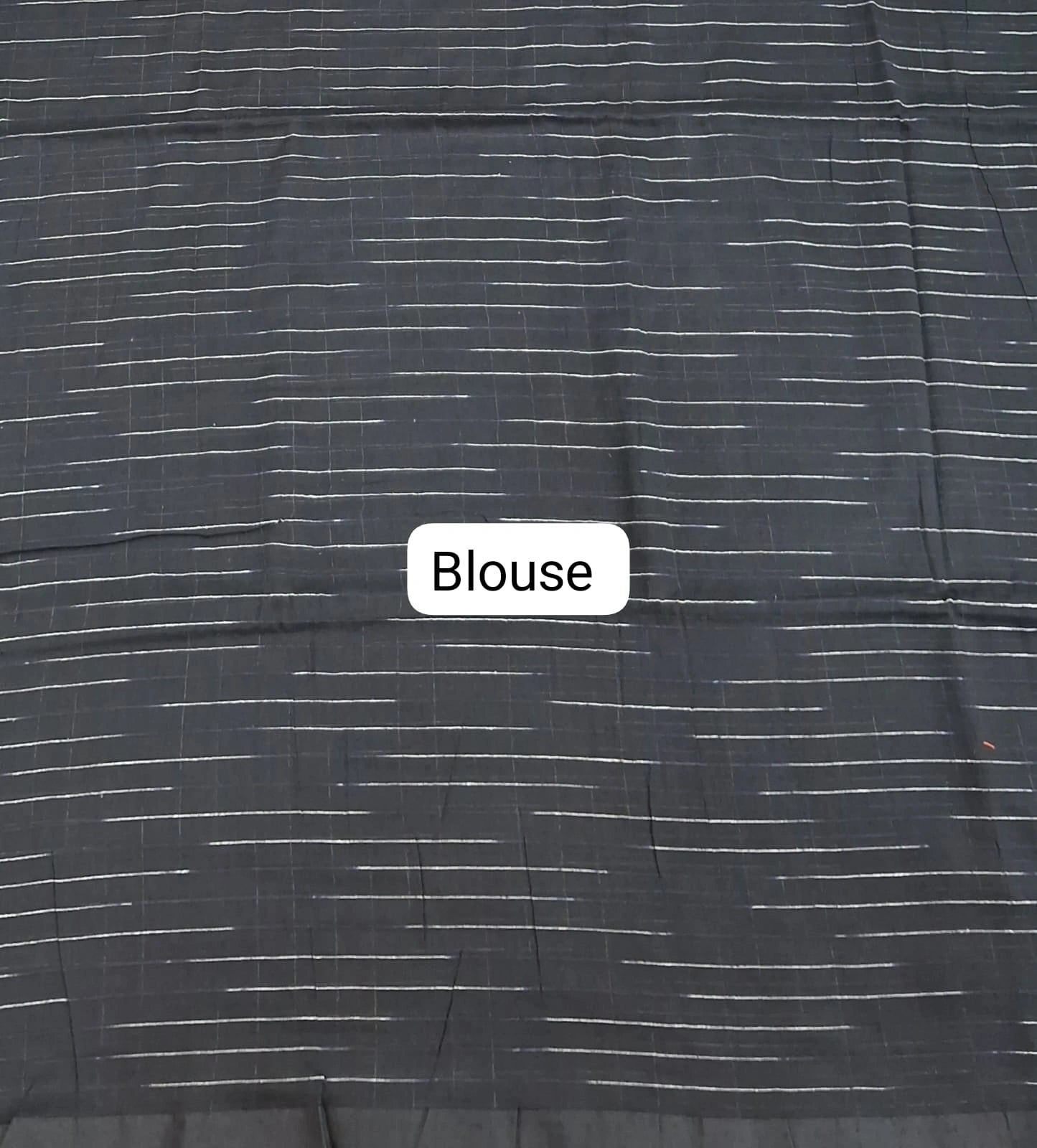 Classic Khadhi Black Weave Cotton Saree  Blouse