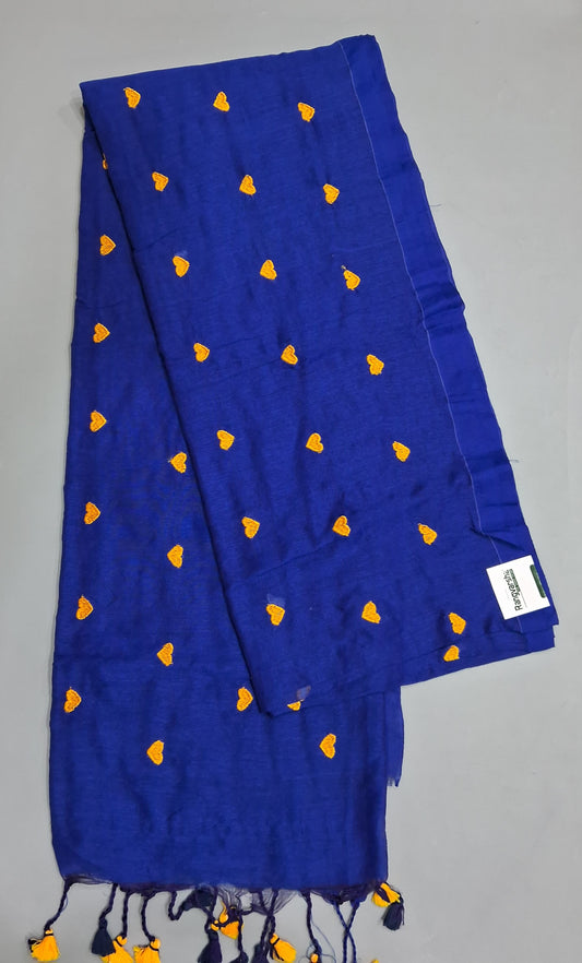 Royal Blue Khadhi Cotton Saree