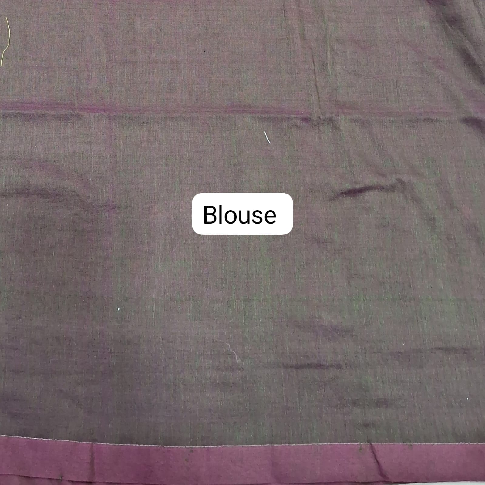Chocolate Brown Khadhi Cotton Saree  blouse