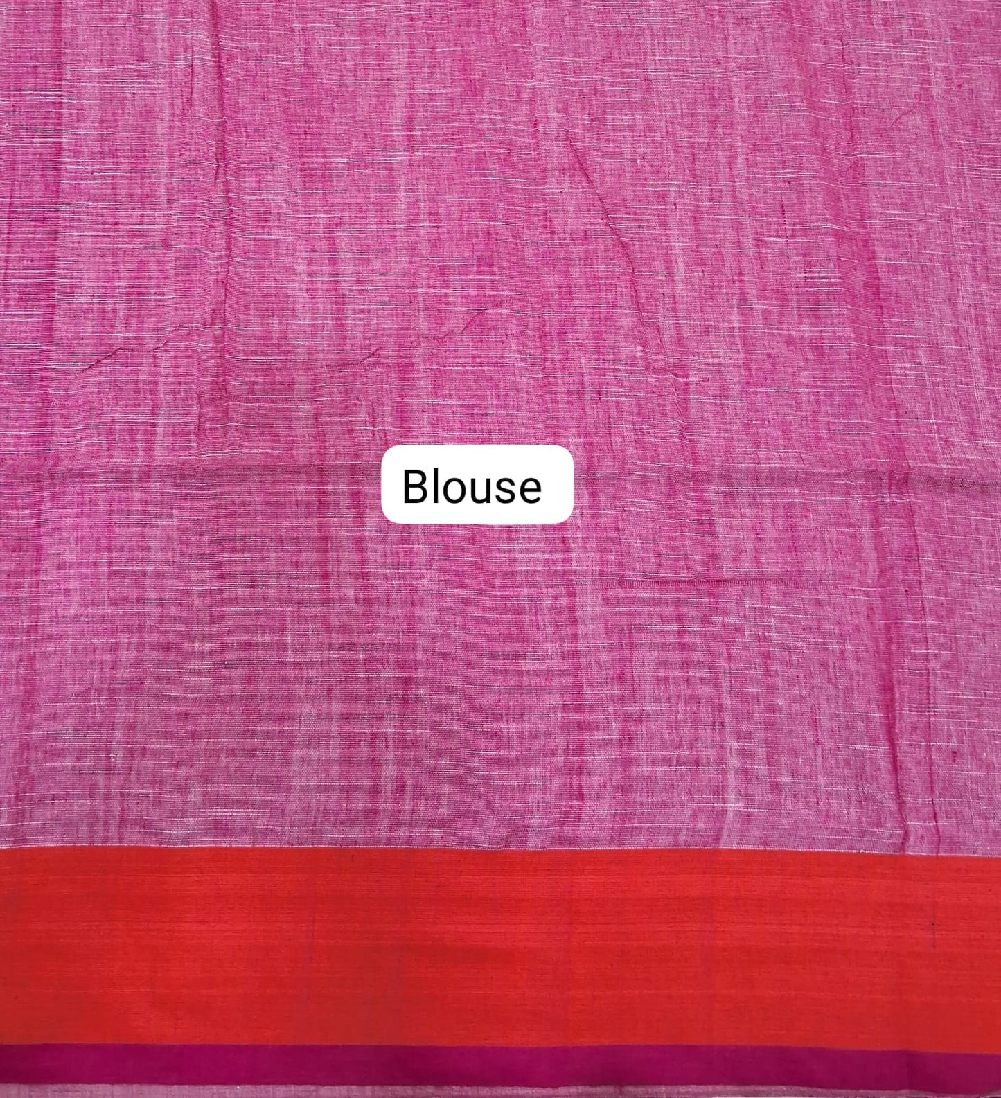 White Khadhi Cotton Saree blouse