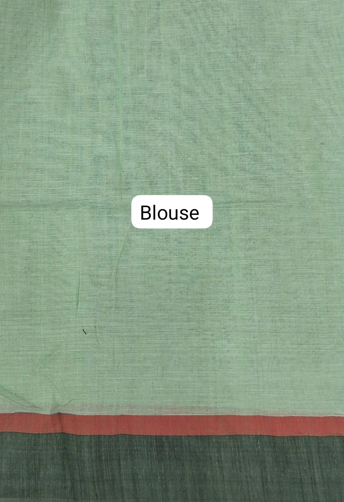 Elegant Pista Green Khadhi Cotton Saree Blouse