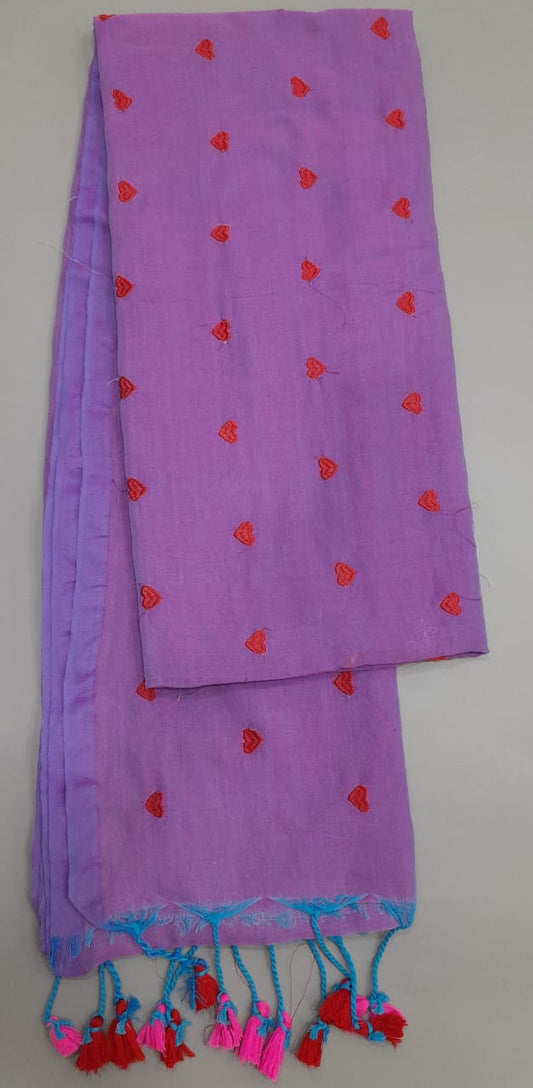 Pink shaded Khadi Cotton Saree