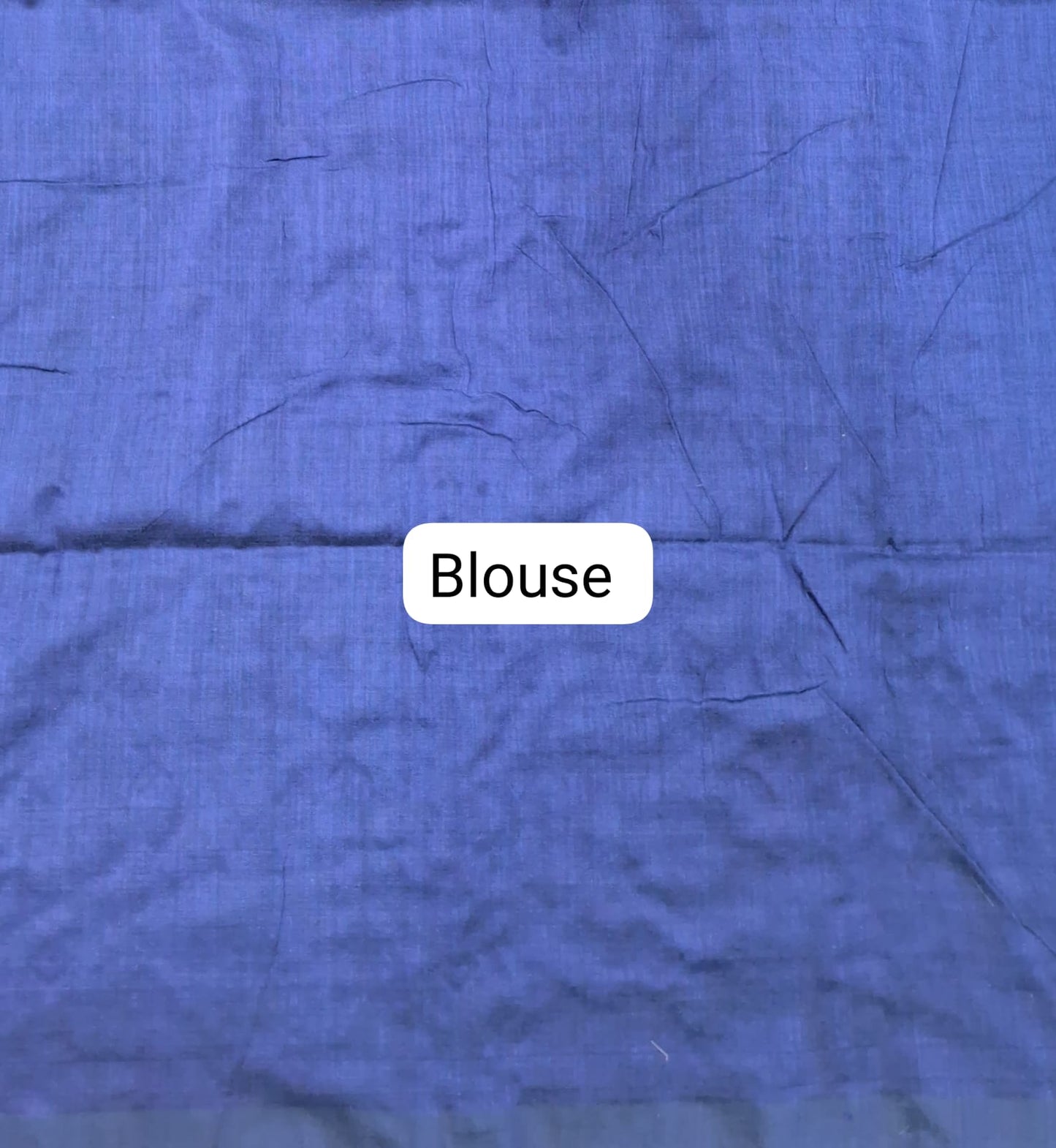 Royal Blue Khadi Cotton Saree