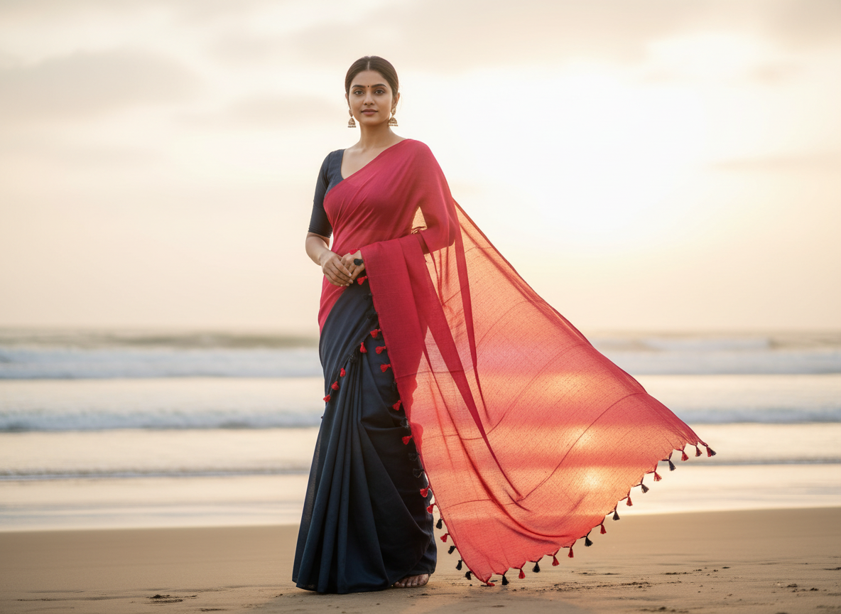Khadi cotton saree