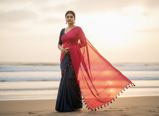 Khadi cotton saree