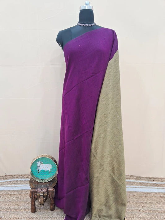 Raspberry Pink Khadhi Cotton Saree