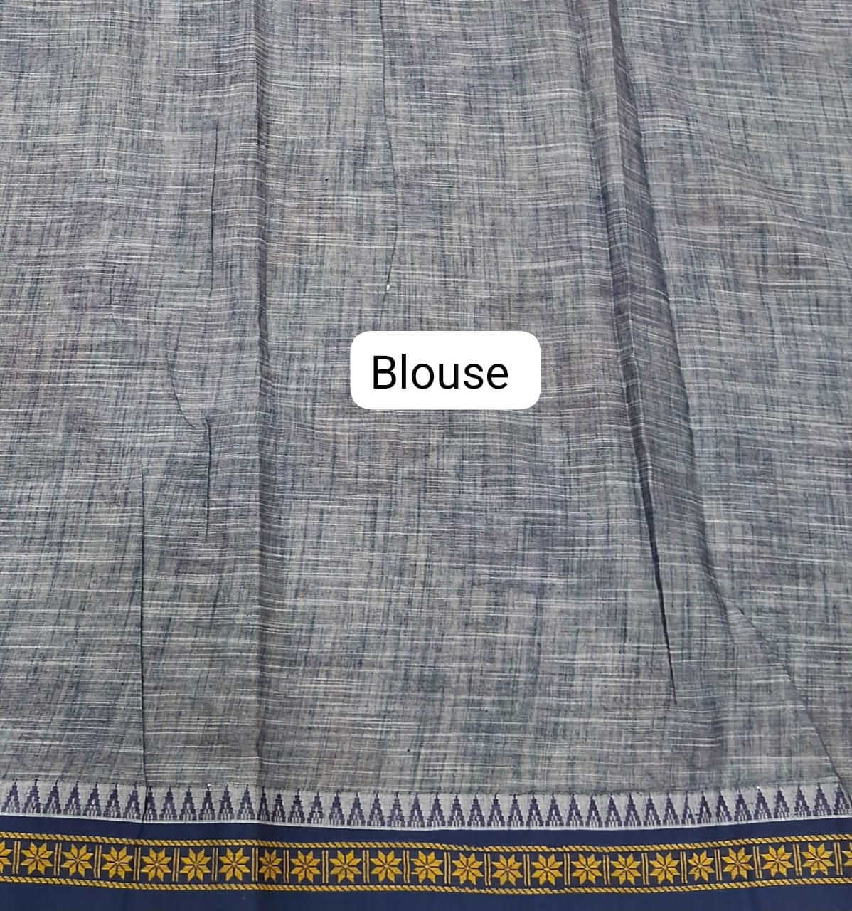 Light Pista green Khadhi Cotton Saree Blouse