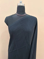 Black khadhi mulmul cotton Saree 1