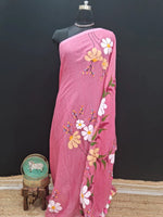 Traditional Pink Khadhi Cotton Saree