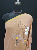 Beige Khadhi Cotton Saree 