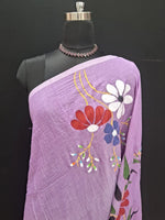 Light Lavender Khadhi Cotton Saree 