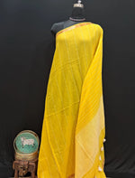 Lemon Yellow Khadhi Cotton Saree 