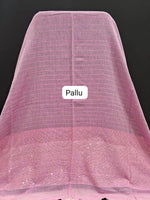 Baby Pink Khadhi Cotton Saree pallu