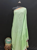 Pista Green Khadhi Cotton Saree 
