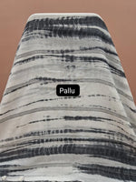 White Khadhi cotton saree pallu