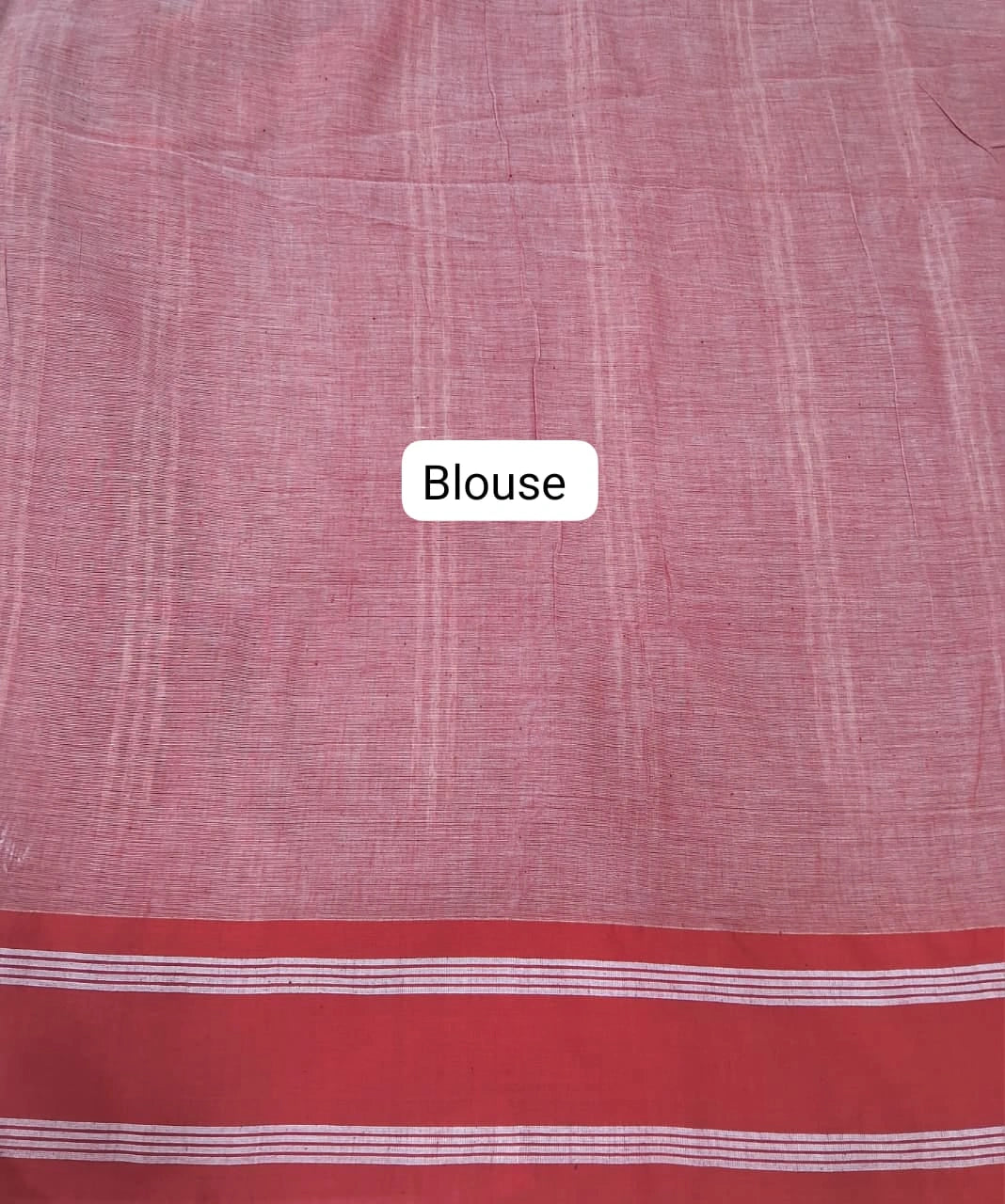 Beige Khadhi cotton saree blouse