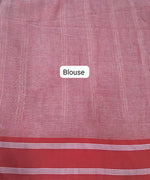 Beige Khadhi cotton saree blouse
