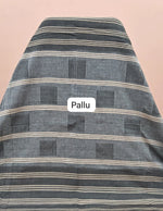 Pure Beige Khadhi cotton saree pallu