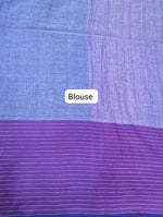 White Khadhi Cotton Saree blouse