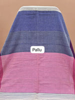 White Khadhi Cotton Saree pallu