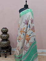 Off-White Khadhi Cotton Saree 