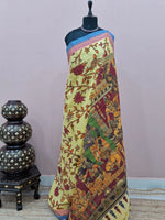 Light Yellow Khadhi Cotton Saree