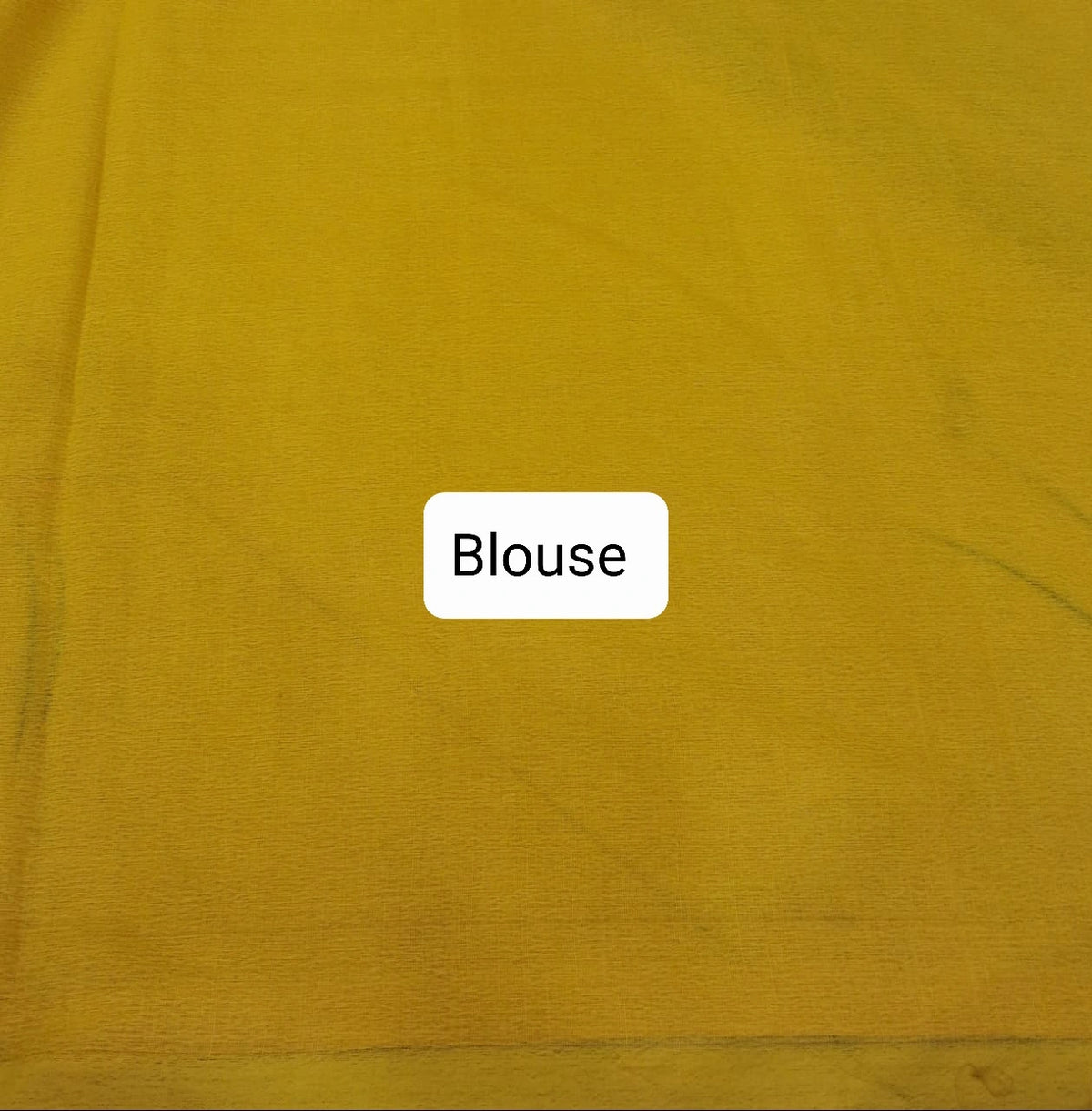Yellow Khadhi Cotton Saree Blouse