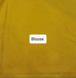 Yellow Khadhi Cotton Saree Blouse