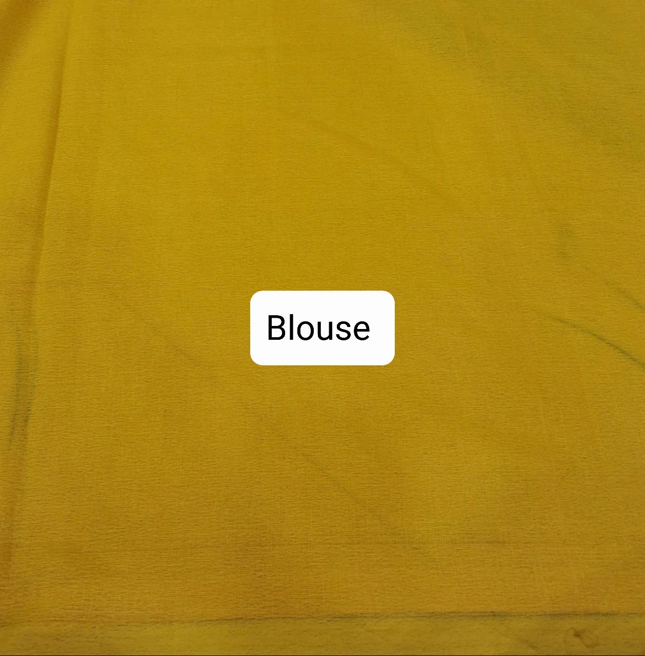 Yellow Khadhi Cotton Saree Blouse