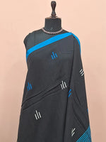 Black Khadhi Cotton Saree 1