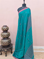 Sea Green Khadhi Cotton Saree