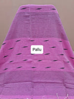 Baby Pink Khadhi Cotton Saree Pallu