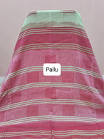Mint Green Khadhi Cotton Saree Pallu