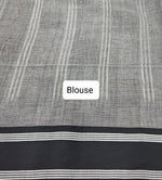 Off-White Khadhi Cotton Saree Blouse