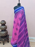 Mauve Pink pure Khadhi Cotton Saree 