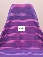 Mauve Pink pure Khadhi Cotton Saree Pallu