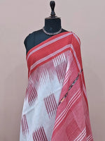 Off-White Khadi Cotton Saree 1
