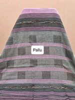 Candy Pink Khadhi Cotton Saree Pallu