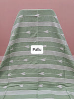 Seafoam Green Khadhi Cotton Saree Pallu